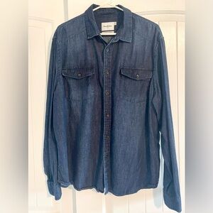Goodfellow & Co* Men's Denim* Long Sleeve* Button-Down Shirt* Size XL